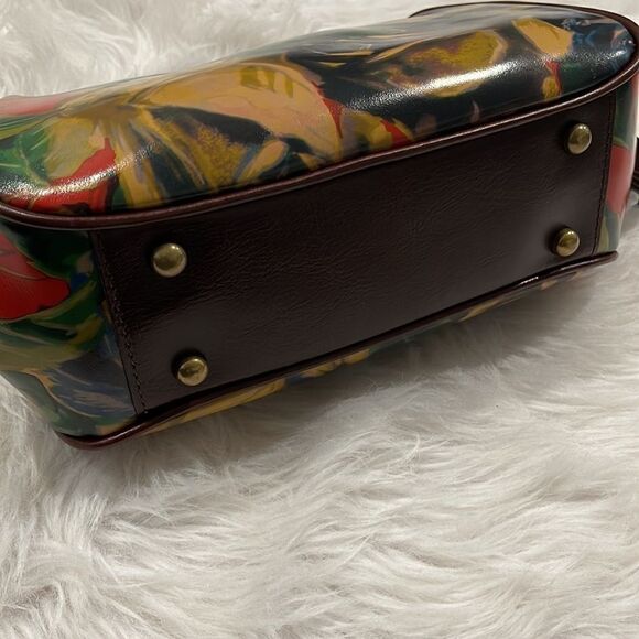 PATRICIA Nash Winter Bloom Gracchi Leather Satchel - Picture 7 of 16